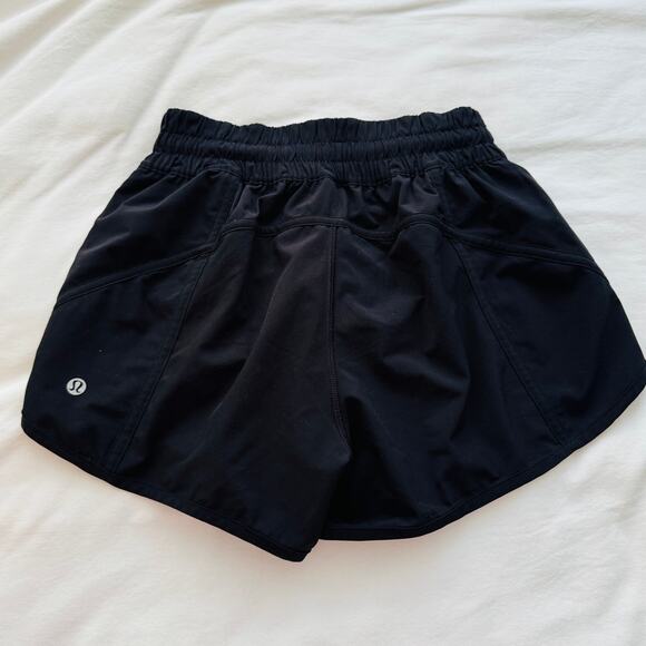 Lululemon Speed Up Shorts 2.5" Black Running Athletic Gym Shorts Size 6 - Picture 2 of 5